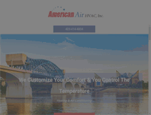 Tablet Screenshot of americanairhvac.com